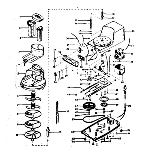 Replacement Parts Diagram and Parts List for 14031-PROCESSOR  Sunbeam Food Processor