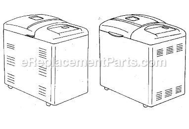 Page A Diagram and Parts List for 5842  Sunbeam Bread Maker
