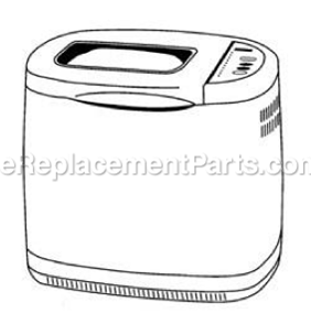 Page A Diagram and Parts List for 5895  Sunbeam Bread Maker