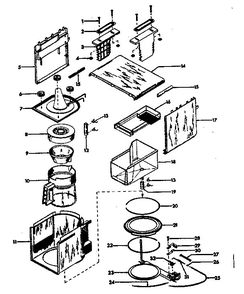 Replacement Parts Diagram and Parts List for 15306  Sunbeam Coffee Maker