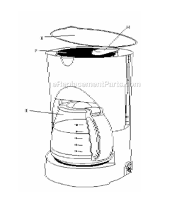 Page A Diagram and Parts List for NSG  Sunbeam Coffee Maker
