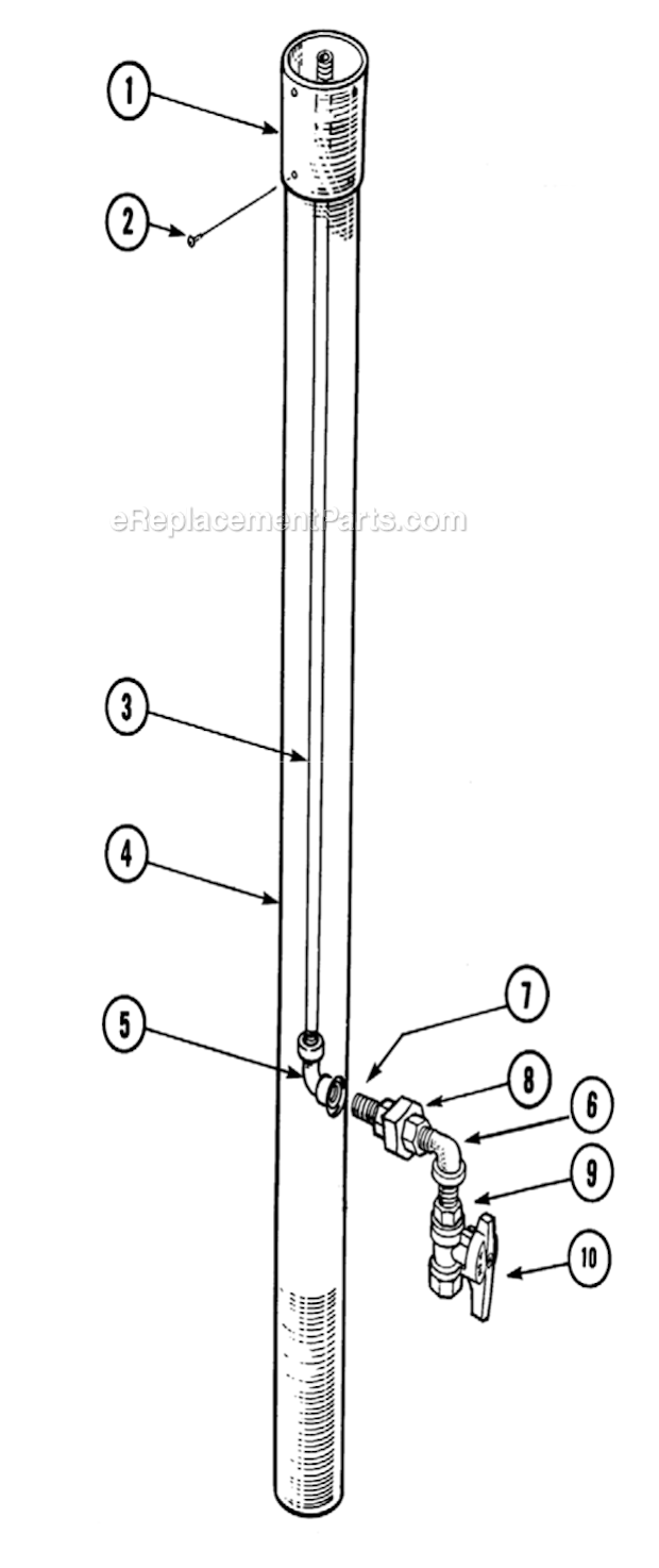 Page A Diagram and Parts List for PSA265  Sunglo Heater