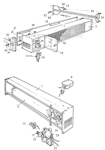 Page A Diagram and Parts List for S34  Sunpak Heater