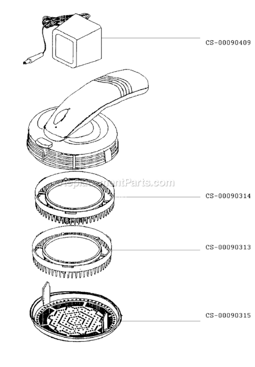 Page A Diagram and Parts List for 320116  T-Fal Clipper Trimmer