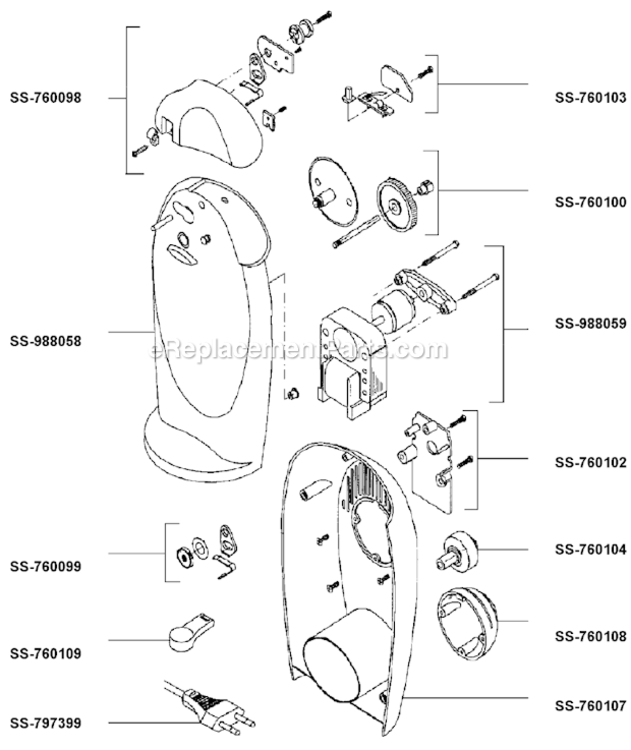 Page A Diagram and Parts List for 853642  T-Fal Miscellaneous