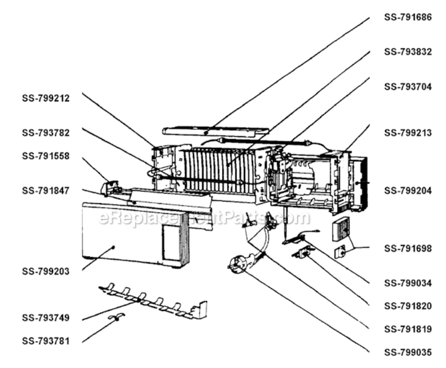 Page A Diagram and Parts List for 877040 Indice C T-Fal Toaster