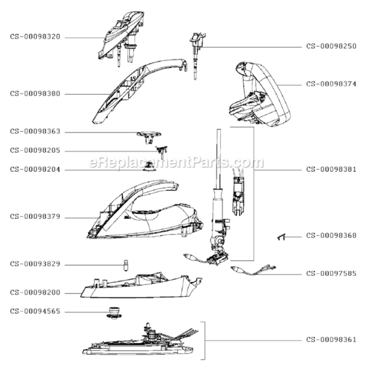 Page A Diagram and Parts List for FV4259U2/90  T-Fal Iron