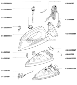Part Location Diagram of CS-000758 Rowenta Connector