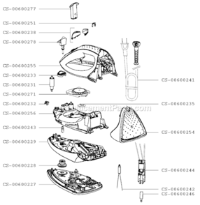 Part Location Diagram of CS-00600277 T-Fal Drawer