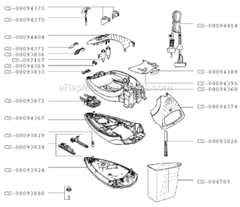 Page B Diagram and Parts List for 183027  T-Fal Iron