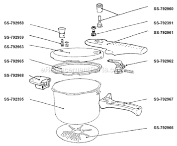 Part Location Diagram of SS-792217 T-Fal Safety Valve/turning
