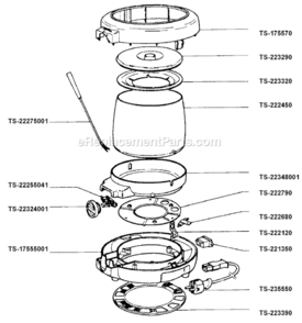 Part Location Diagram of TS-22275001 T-Fal Fork