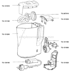 Part Location Diagram of TS-131150 T-Fal Thermostat