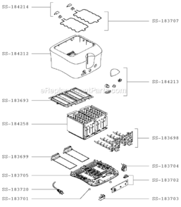 Page A Diagram and Parts List for 539842  T-Fal Toaster