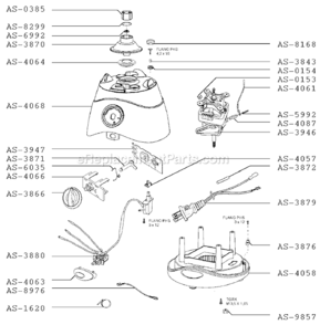 Part Location Diagram of AS-0385 T-Fal Coupling