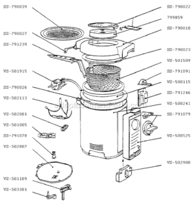 Part Location Diagram of SS-791079 T-Fal Knob And Cross Piece