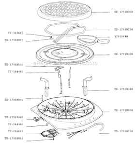 Page A Diagram and Parts List for 7808152  T-Fal Grill