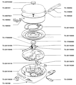 Part Location Diagram of TS-26110150 T-Fal Sensor