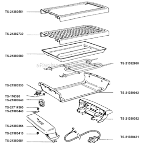 Part Location Diagram of TS-176380 T-Fal Washer