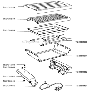 Part Location Diagram of TS-21382910 T-Fal Electric Hob
