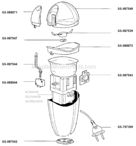 Page A Diagram and Parts List for 810076  T-Fal Coffee Maker