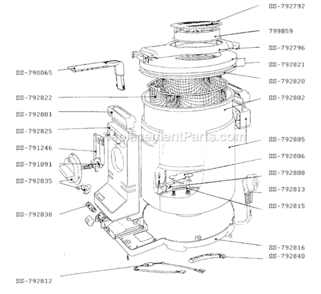 Part Location Diagram of SS-792805 T-Fal Body And Handle
