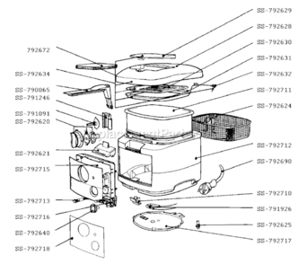 Part Location Diagram of SS-792713 T-Fal Signal Lamp