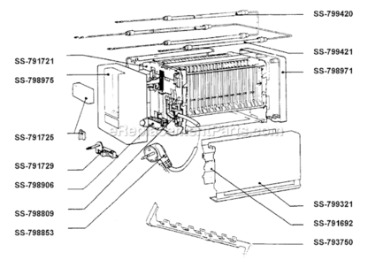 Page A Diagram and Parts List for 844641  T-Fal Toaster