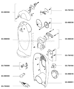 Page A Diagram and Parts List for 853676  T-Fal Miscellaneous
