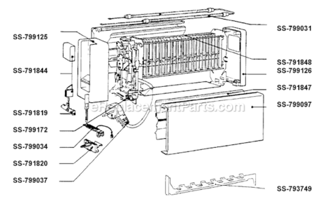 Part Location Diagram of SS-791820 T-Fal Slider