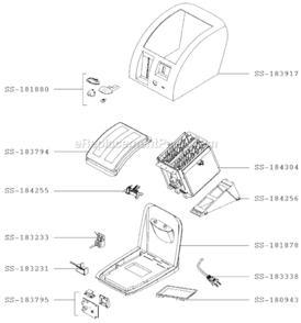 Part Location Diagram of SS-183917 T-Fal Shell/Black
