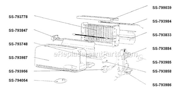 Part Location Diagram of SS-793748 T-Fal Runner/230Mm