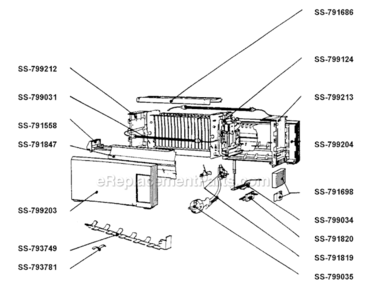 Part Location Diagram of SS-799124 T-Fal Support/Runner