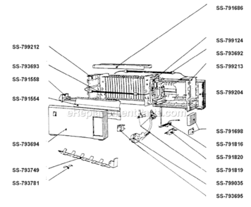 Page A Diagram and Parts List for 877240  T-Fal Toaster