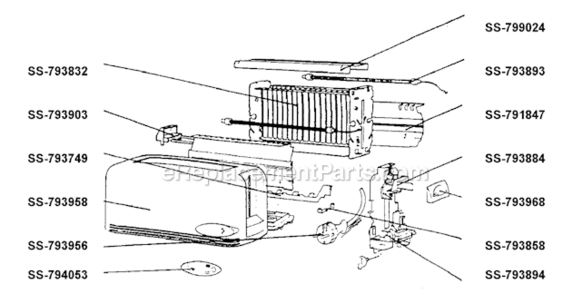 Part Location Diagram of SS-793893 T-Fal Element