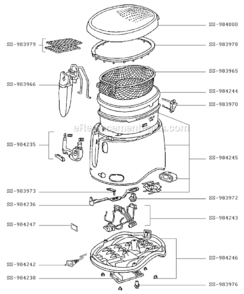 Part Location Diagram of SS-983979 T-Fal Filter