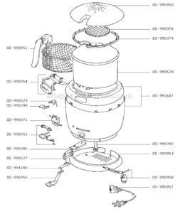 Part Location Diagram of SS-990379 T-Fal Seal/Cover