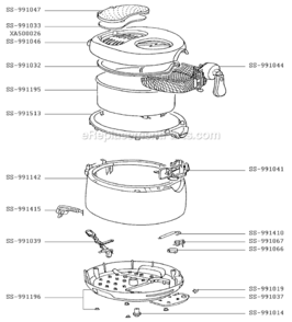 Part Location Diagram of SS-991410 T-Fal Fuse