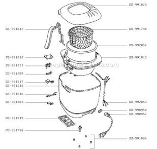 Part Location Diagram of SS-992053 T-Fal Fuse