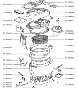 Part Location Diagram of SS-984444 T-Fal Fuse And Sheath And Support