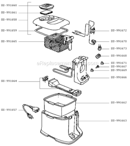 Part Location Diagram of SS-991672 T-Fal Fuse
