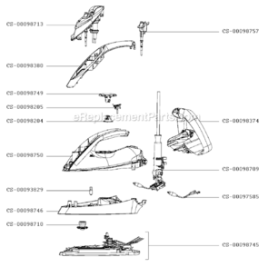 Part Location Diagram of CS-00098746 T-Fal Base Of Handle