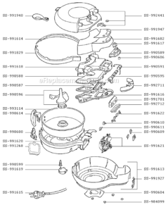 Part Location Diagram of SS-991701 T-Fal Element