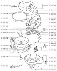 Page A Diagram and Parts List for FZ700050/12B  T-Fal Deep Fryer