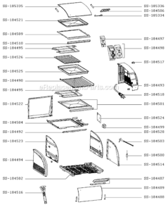 Page A Diagram and Parts List for OT806552/4Y  T-Fal Wall Oven