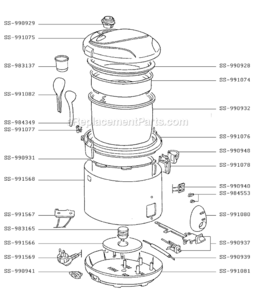 Page A Diagram and Parts List for RK400851/AW  T-Fal Rice Cooker Steamer