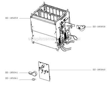 Part Location Diagram of SS-185861 T-Fal Knob.Stop