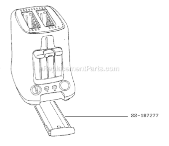 Page A Diagram and Parts List for TT450050/8W  T-Fal Toaster