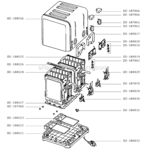 Part Location Diagram of SS-188022 T-Fal Drawer/Black/Left