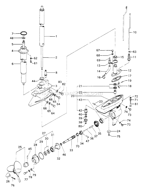 Page D Diagram and Parts List for TOB-550  Tanaka Engine